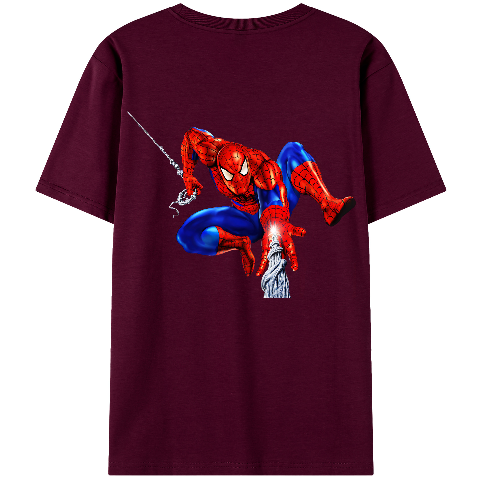 （画像用） Spider Man スパイダーマン レディース半袖Tシャツ(バックプリント)